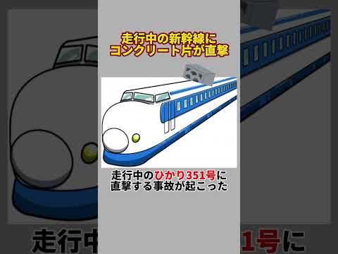 走行中の新幹線にコンクリート片が直撃した事故の原因とは？（山陽新幹線、新幹線、福岡トンネル、事故）