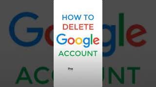 How To Delete Google Account | How To Delete Gmail Account Permanently #shorts #deletegmailaccount