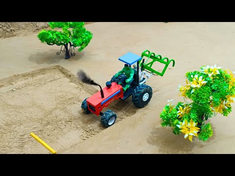 mini tractor modern plough machine science project | Diy tractor making mini wood Sawt |@Acrofter1