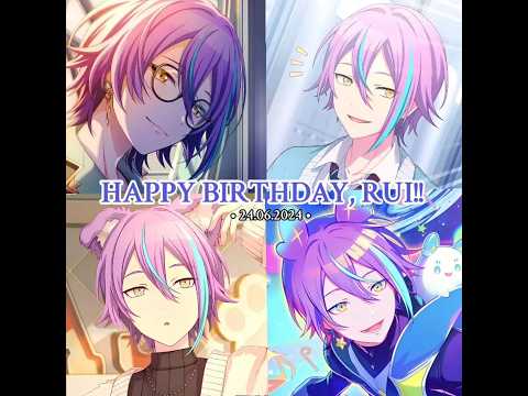 HAPPY BIRTHDAY, RUI!! 💜💜💜. #rui #ruikamishiro  #pjsk #projectsekai #colorfulstage