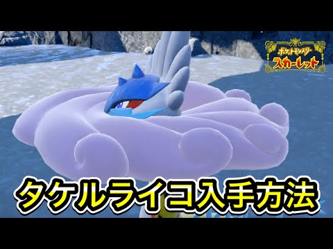 【ポケモンSV】タケルライコの入手方法！出現場所まで案内します