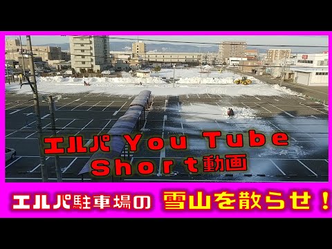 【Short動画】#1 エルパ駐車場の雪山を散らせ！ #Shorts