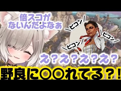 【APEX】遭遇した野良の行動に驚きを隠せない夜絆ニウ【夜絆ニウ/切り抜き】