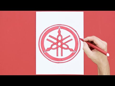 How to draw Yamaha logo