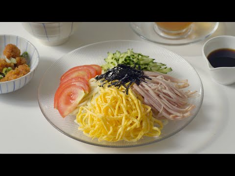 【立夏】日式涼麵｜Cold Ramen｜冷やし中華｜C2食光｜4K【Cooking ASMR】