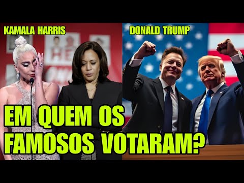 PARA QUEM FORAM OS VOTOS DOS FAMOSOS NAS ELEIÇÕES nos ESTADOS UNIDOS - QUEM CHOROU E QUEM SORRIU?