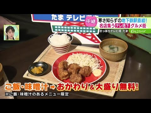 寒さ知らずの地下鉄駅直結！名店集うテレ地下グルメ街【どさんこワイド179】2024.11.12放送