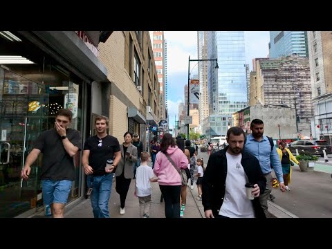 New York City - Port Authority Terminal To Lincoln Center Via 8th Avenue walk  Autumn 🍂 weather