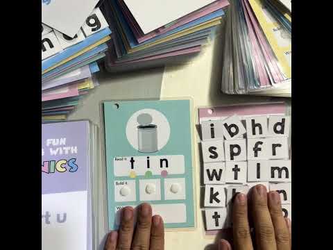 Interactive Phonics Flashcards | Reading CVC words-Short e