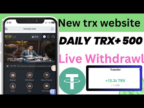 Best Tron-ARTS Mining site | daily income website | longtime trusted income Trx site