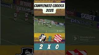 Vasco 2 x 0 Bangu - Campeonato Carioca 2023 - gols do jogo #golsdojogo #campeonatocarioca2023 #short