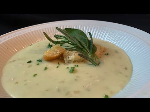 Creamy Chicken Soup w/Rosemary and Sage