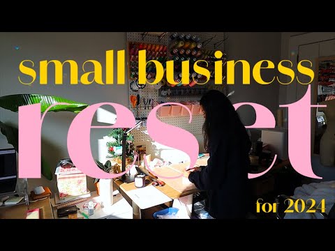 small business reset for the new year // packing orders, 2024 goals, new makesy fragrances, vlog