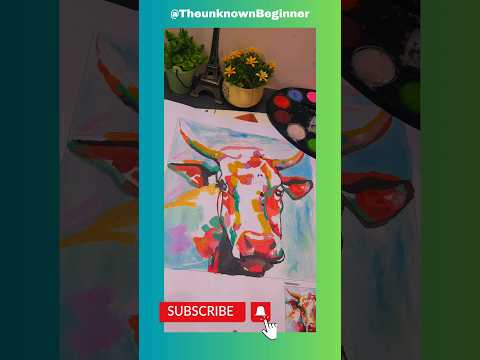 colors make cow Beautiful #viral #art #painting @TheUnknownBeginner