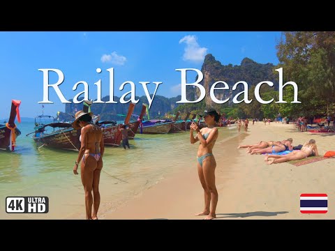 [4K] 🇹🇭 Railay Beach Krabi 2023