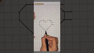 How to draw 3d heart - 3d drawing - 3d illusion #shorts #shortvideo #youtubeshorts #heartdrawing