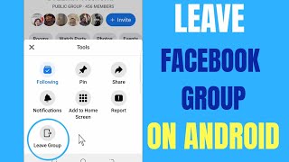 How To Leave a FACEBOOK GROUP 2021 On ANDROID PHONE