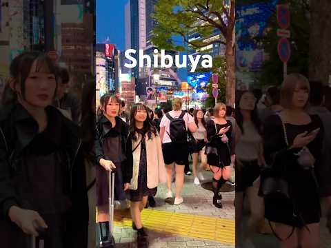 Shibuya Crossing, Tokyo #japan #walkthrough #trending #shorts #foryou #viralshorts