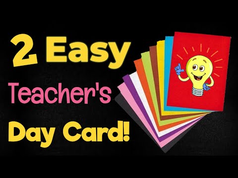 2 Teachers day card 🤓💕 Easy and beautiful Teachers day card/teachers day greeting card/ paper craft