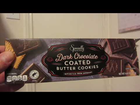 Aldi's Dark Chocolate Buttered Cookies Review