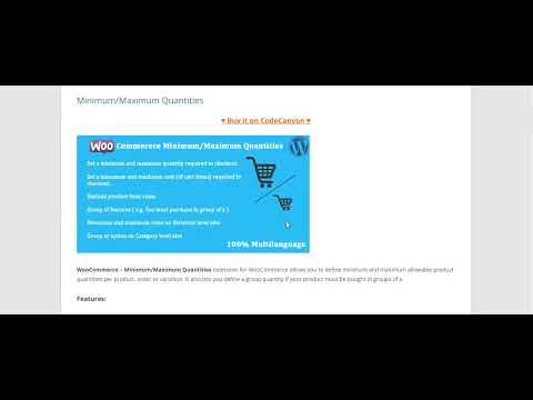 WooCommerce - Minimum/Maximum Quantities By wpeliteplugins