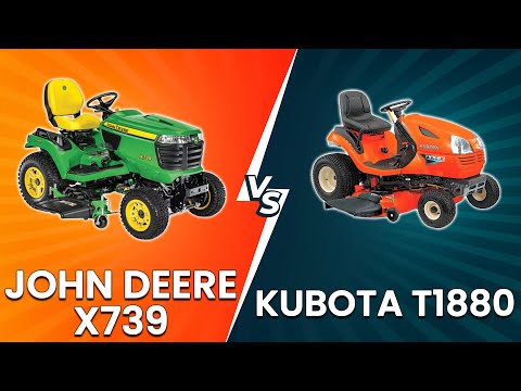 John Deere X739 vs Kubota T1880 - A Side-By-Side Comparison! (Which Lawn Tractor Should You Use?)