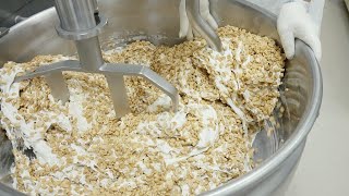 Amazing nougat making process! Taiwan food factory