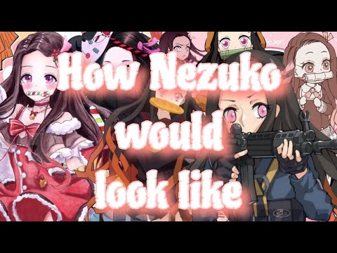 How would Nezuko look as..@klikklakklik4u (DemonSlayer edition/Nezuko)#anime #amvshortsmix #nezuko