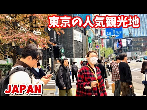 [4K] 銀座: 東京で非常に人気のある観光スポット || Tokyo Ginza Walking Tour || Japan ||