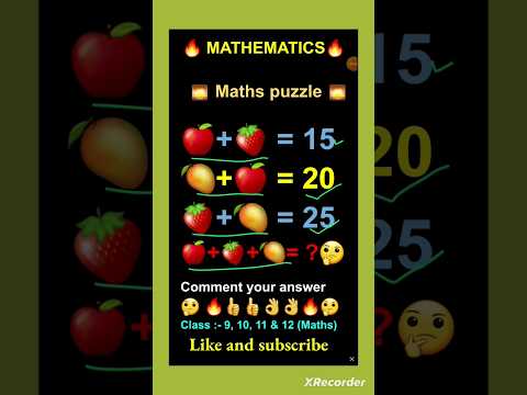 Math puzzle || mental ability question #shorts #ytshorts #youtubeshorts #mathsshorts