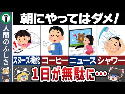 【ゆっくり解説】絶対朝にしてはいけない７つの行動