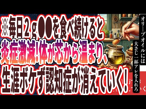 【医者が廃業する】「オリーブオイル+魔法の薬味で、生涯ボケず認知症が消えていく！」を世界一わかりやすく要約してみた【本要約】