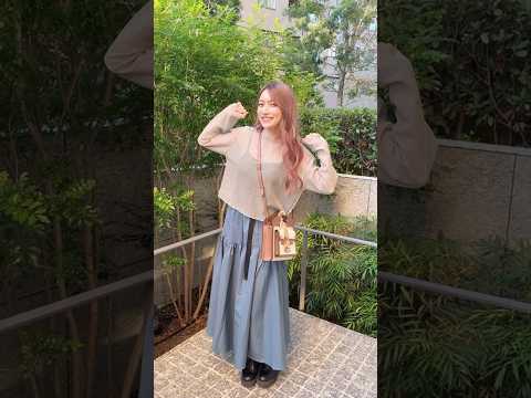 【私服紹介】今日はゆったりコーデ♡お気に入りのバッグも見てね！#shorts