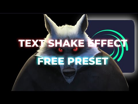 Alight Motion | Text Shake Effect Preset Alight Link