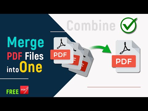 How to Combine or Merge Multiple PDF Files into One PDF on Windows 11 - FREE 2024