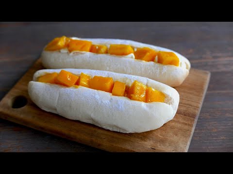 Petit Pain à la Crème & Mangue | wa's Cuisine | マンゴークリームパン