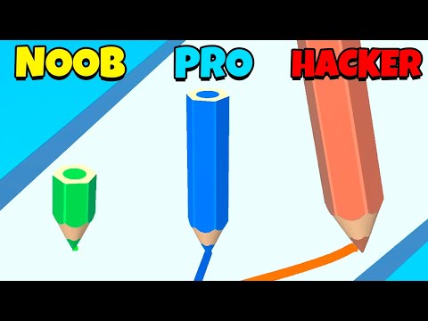 NOOB vs PRO vs HACKER - Color Pencil Run