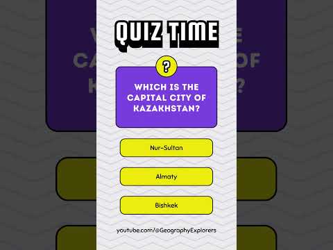 Wich is the capital city of Kazakistan ? #shorts #countries #geography #international #border