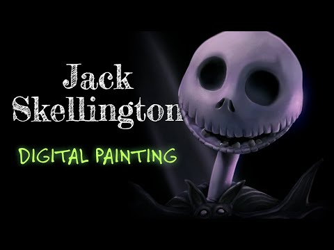 JACK SKELLINGTON - Digital Art Speed Painting 🎃