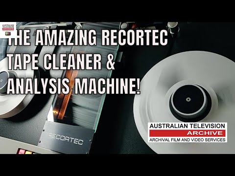 VIDEOTAPE CLEANING, THE RARE RECORTEC 1 INCH VIDEOTAPE CLEANER & ANALYSER