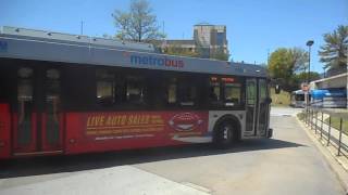 WMATA Merobus 2006 New Flyer D40LFR #6198 on route V14 and 2011 New Flyer XDE40 #7063 on route P12