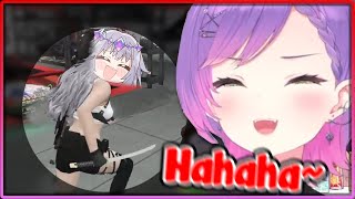 [ENG SUB/Hololive] Towa-sama's reactions to Biboo getting her first Katana on HoloGTA server