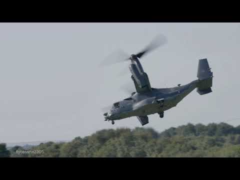 Osprey refuelling at City Airport and Heliport