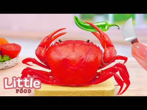 ❤️ Seafood Recipes 🦐 Secret Spicy Crab Sauce Recipe | Delicious Seafood Dishes 🌸 Little Food Cooking