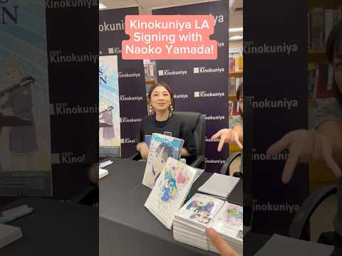 THE COLORS WITHIN director Naoko Yamada stopped in to Kinokuniya LA for a signing! 💖🌈