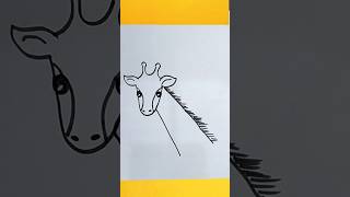 Very Easy Giraffe Drawing #drawing #art #easydrawing #numberdrawing #animaldrawing