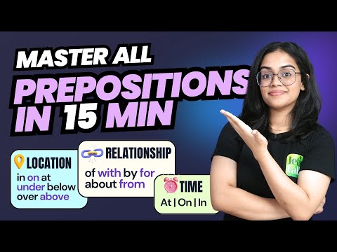 सभी Prepositions 15 Minutes में!  🔥 English Prepositions Masterclass | IN, ON, AT की पूरी Grammar