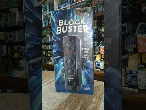 Core Block Buster Tower Bluetooth Speaker With Mic 120RMS #short #shortfeed #coreblockbuster #tower