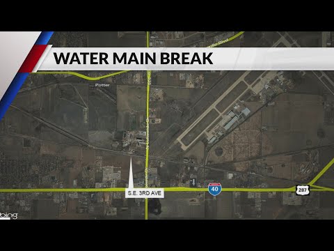 Amarillo officials report road closure after water main break