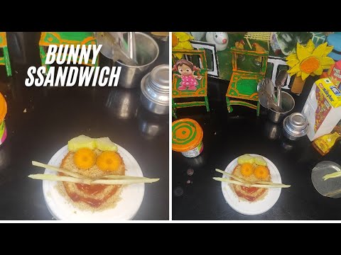 Miniature bread bunny🐰 recipe|Kids special sandwich|Cooking art|#bunny#sandwich #minifood